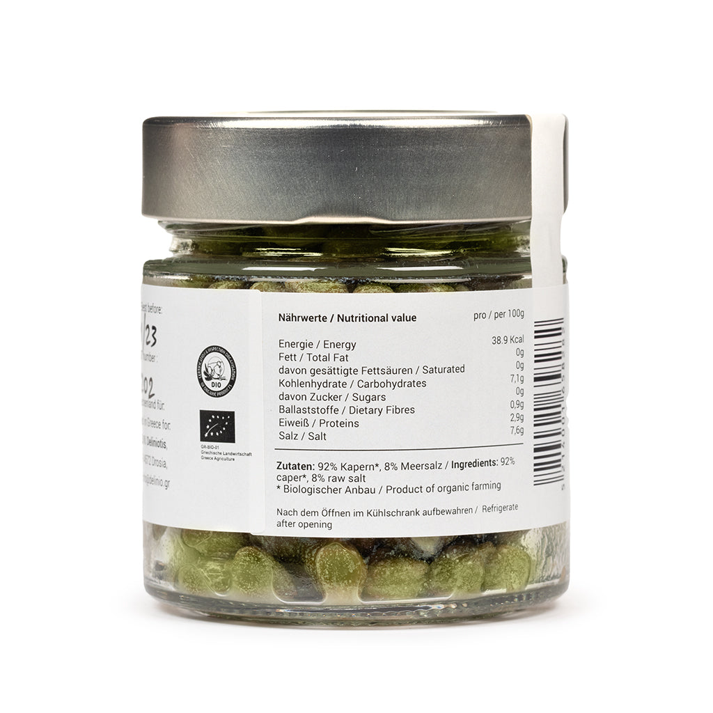 Kapern, Bio ( nur ) in Meersalz, 115 gr