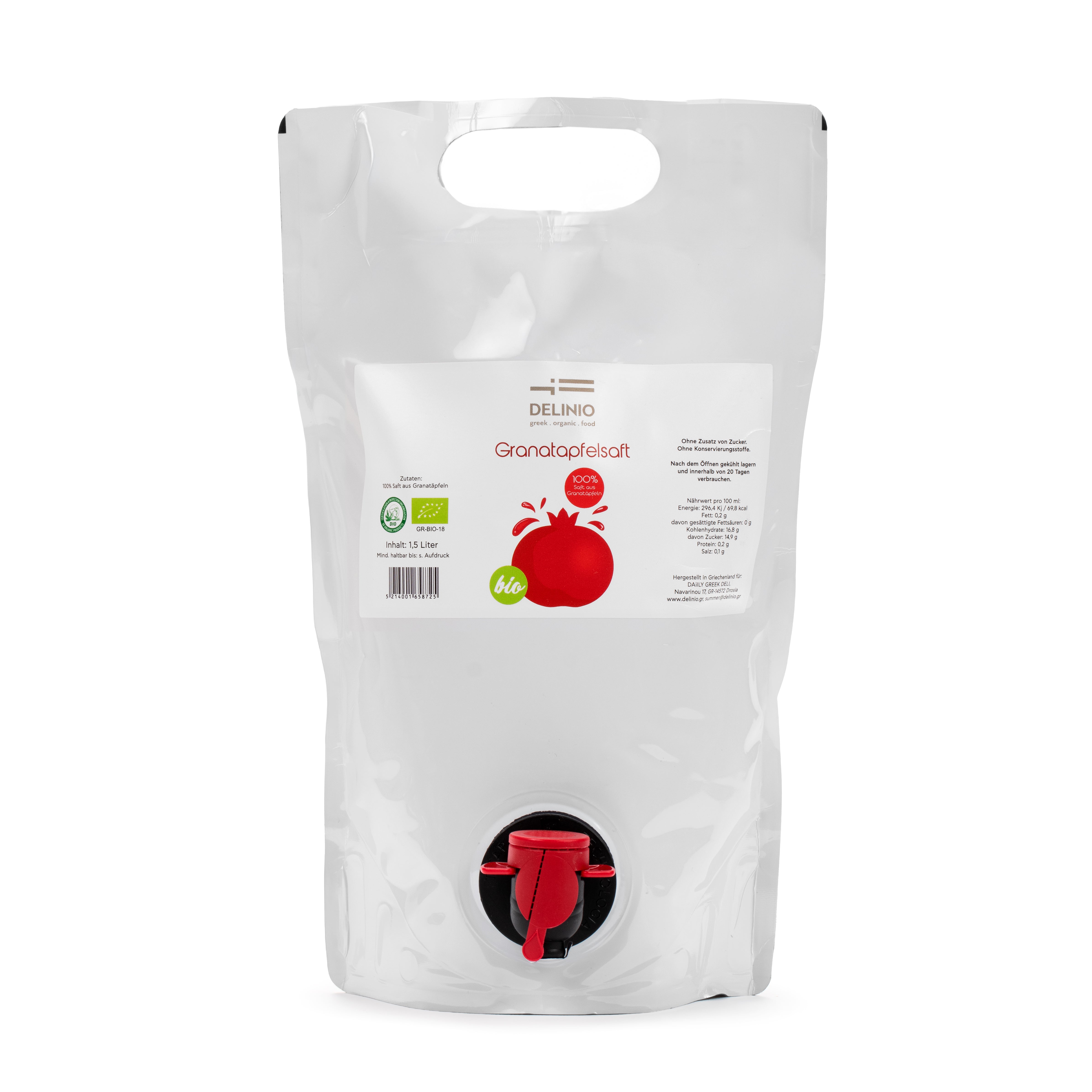 Grantatapfelsaft, 1,5 l bag in the box, BIO