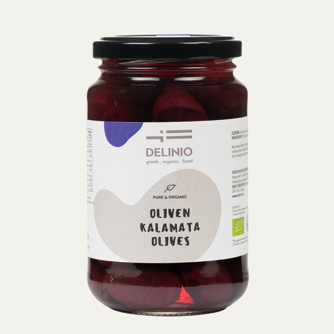 Kalamata Bio - Oliven, 370 gr Glas