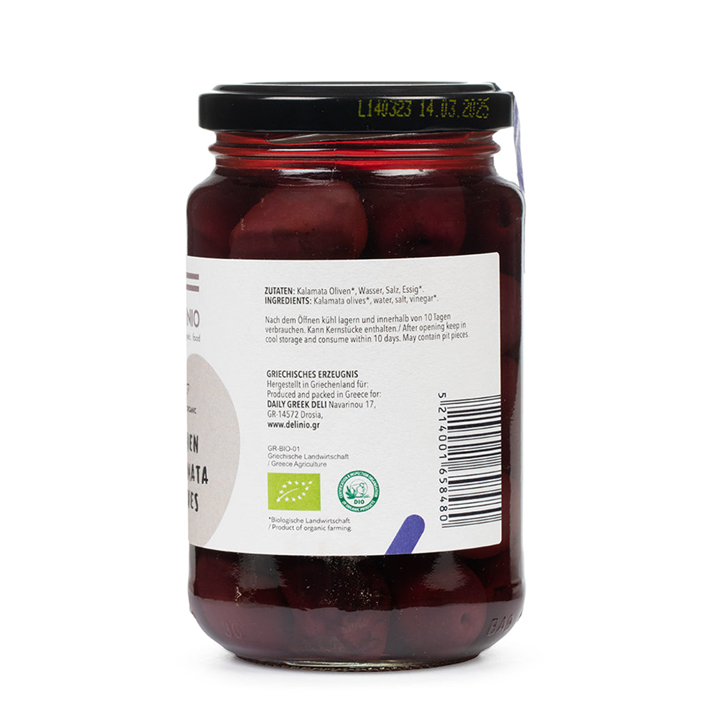 Kalamata Bio - Oliven, 370 gr Glas