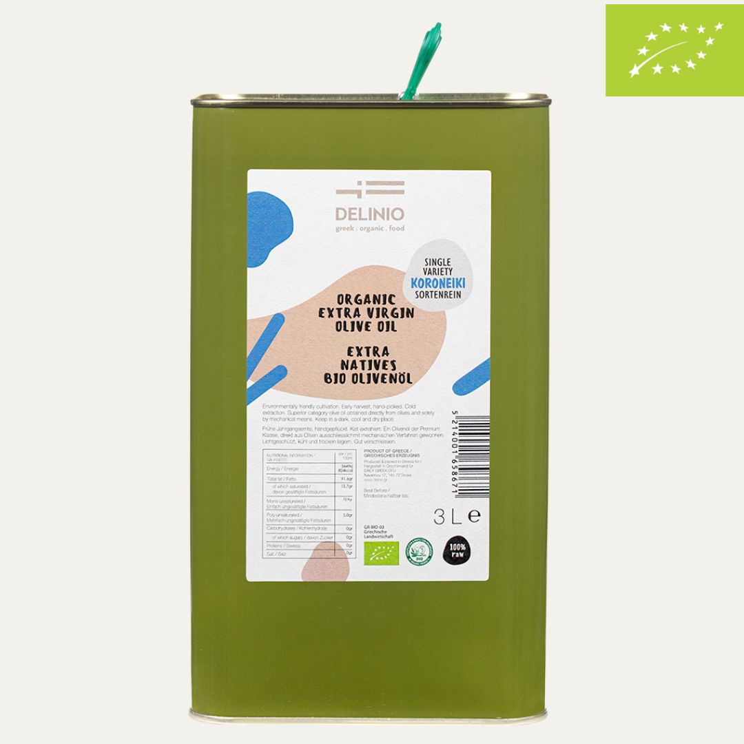 Extra Natives Bio Olivenöl, KORONEIKI, 3 L
