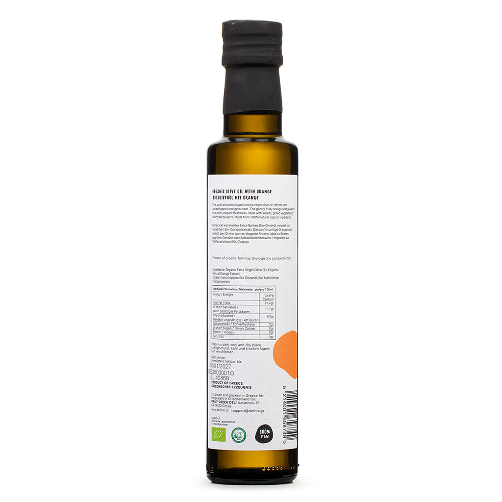 Bio Olivenöl mit Orange, 250 ml