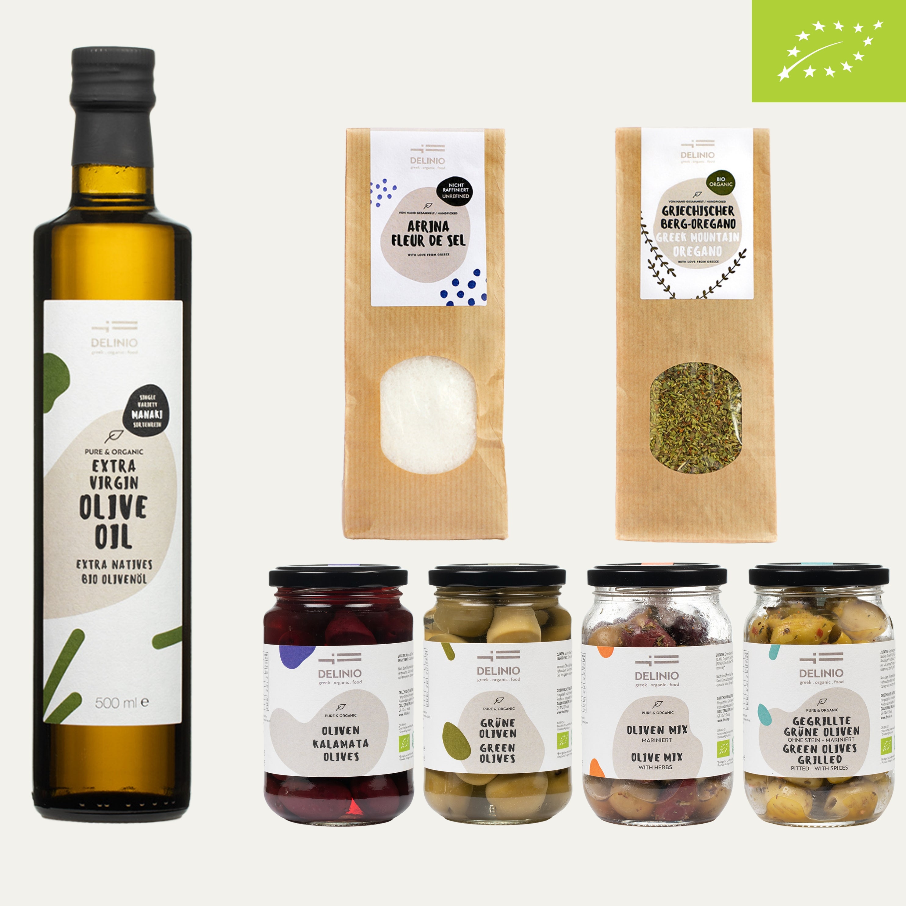 Mediterrane Küchen-Essentials – Griechenland in Deiner Küche | 7 Bio-Produkte im Set