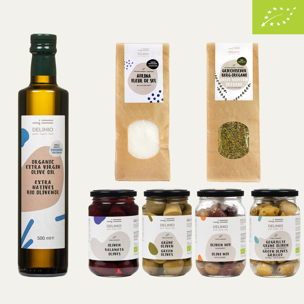 Mediterrane Küchen-Essentials – Griechenland in Deiner Küche | 7 Bio-Produkte im Set
