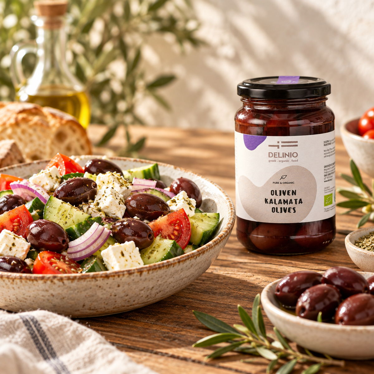 Kalamata Bio - Oliven, 370 gr Glas