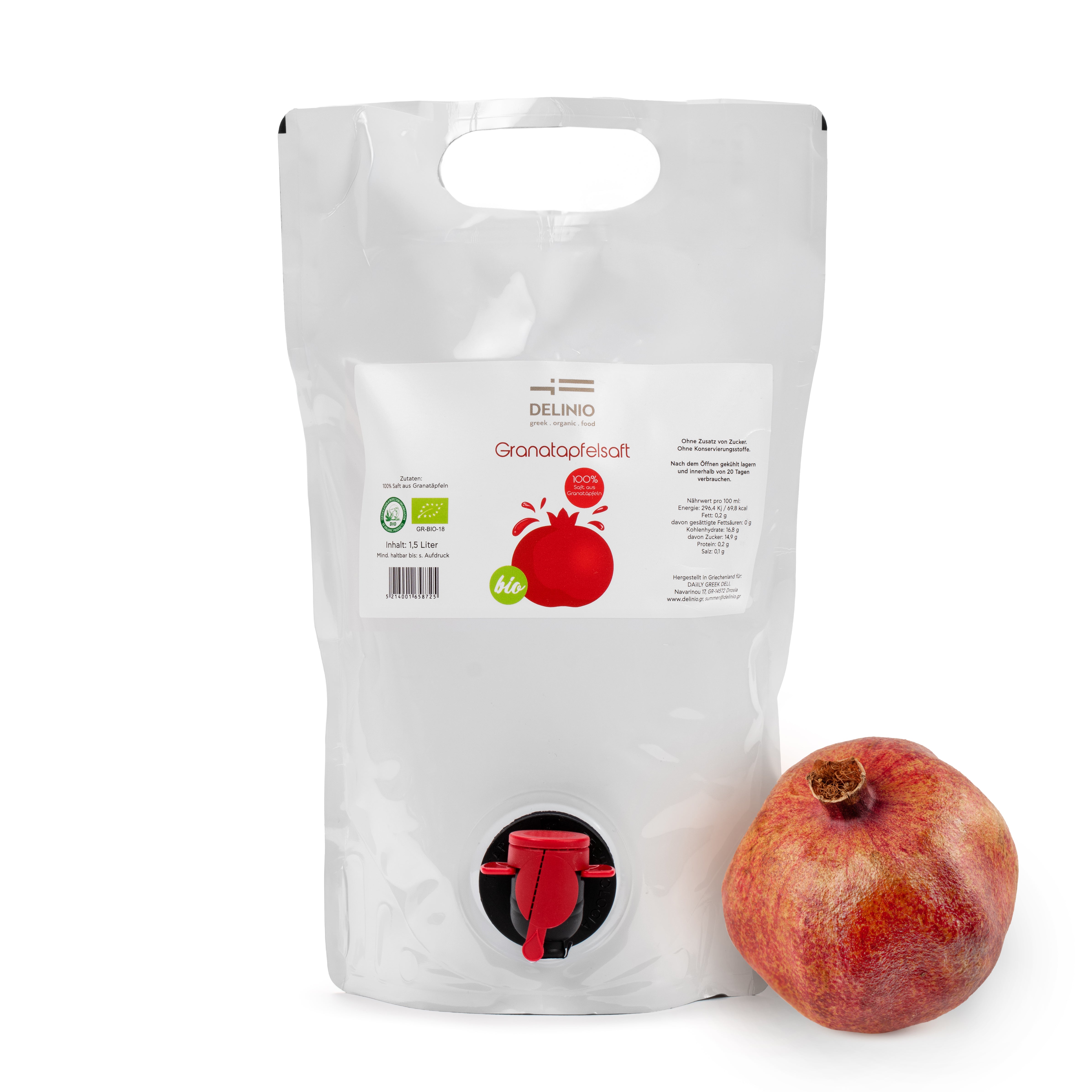 Grantatapfelsaft, 1,5 l bag in the box, BIO