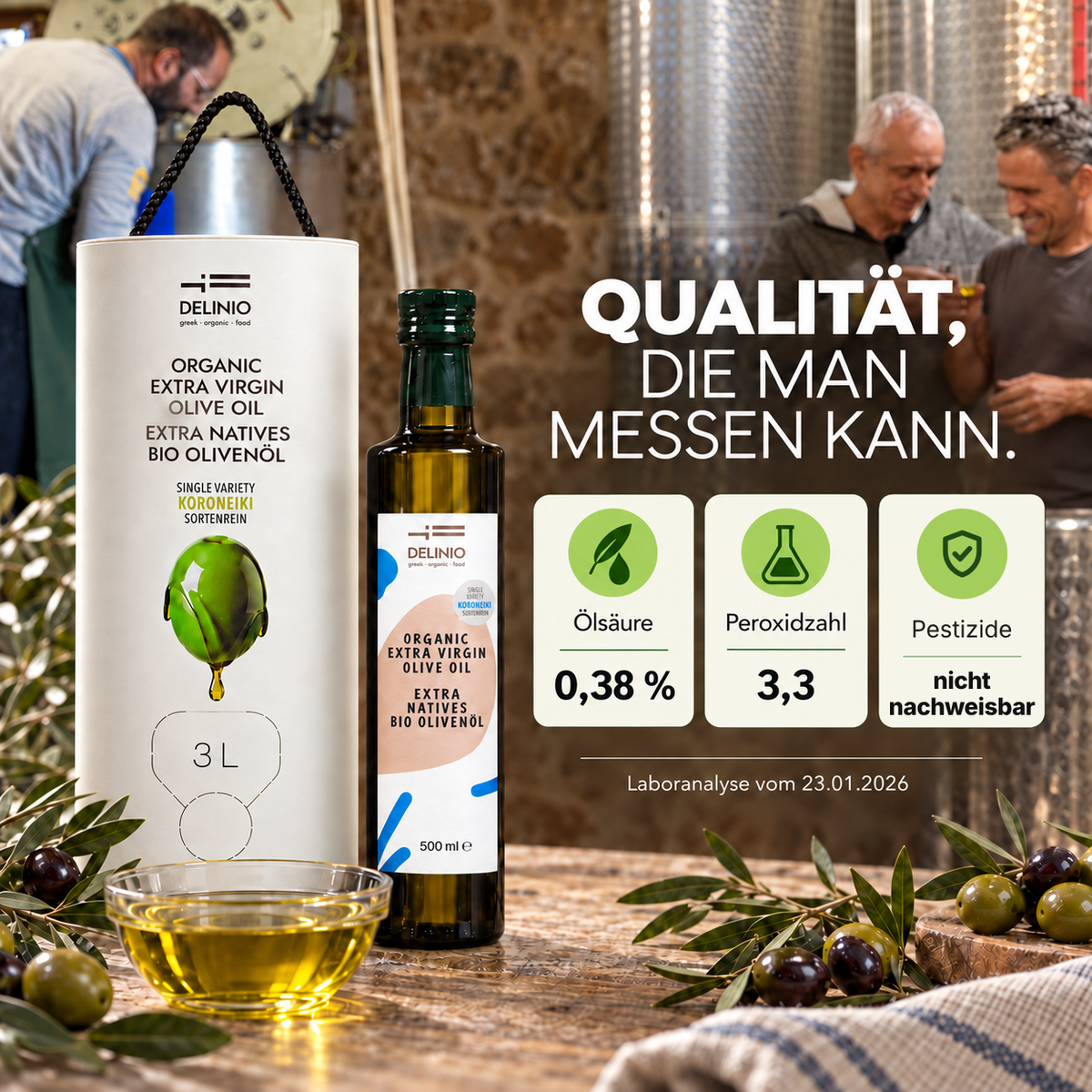 Bio Olivenöl extra nativ KORONEIKI, 500 ml