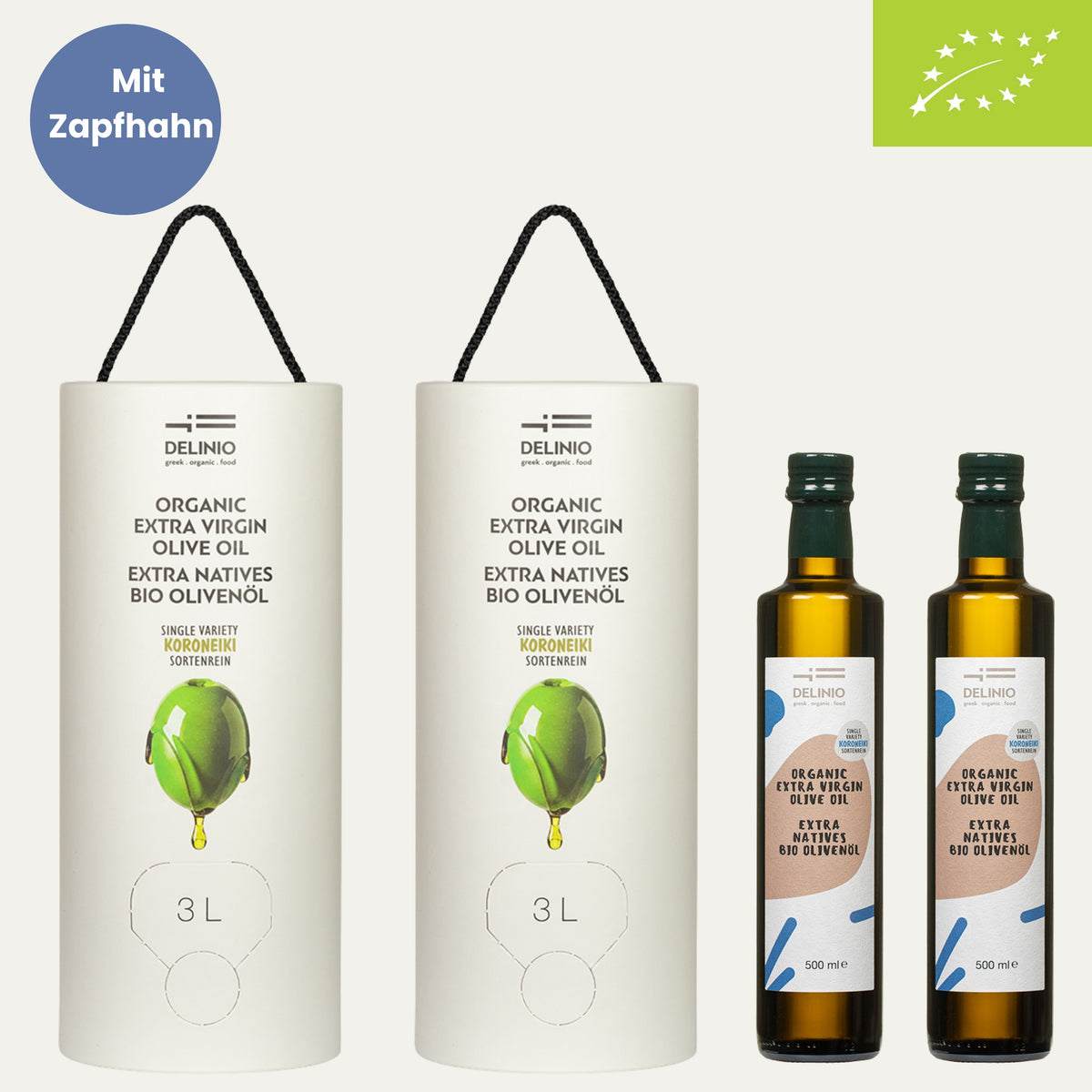 Olivenöl Doppel Vorrat 7 L ( 2x3 L + 2x500 ml)