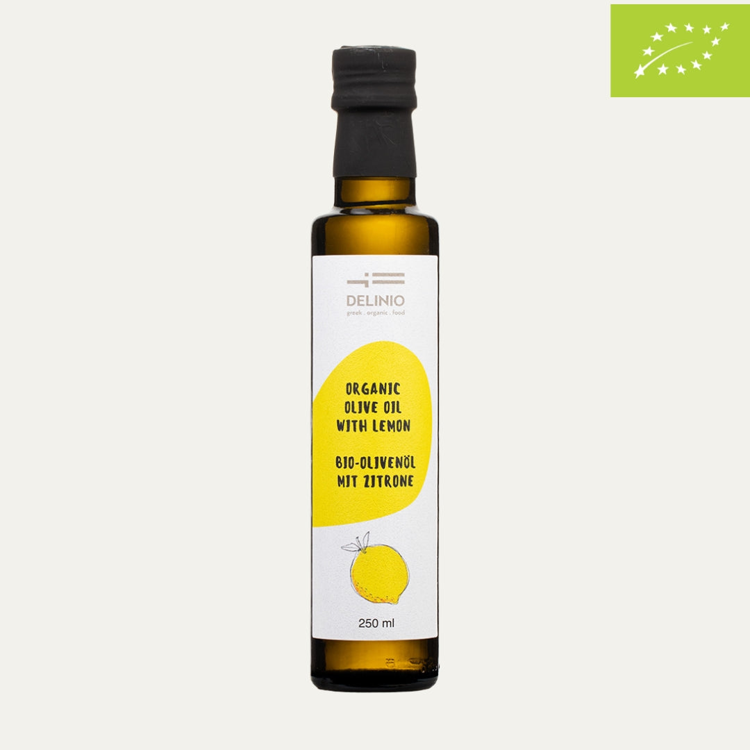 Bio Olivenöl mit Zitrone, 250 ml