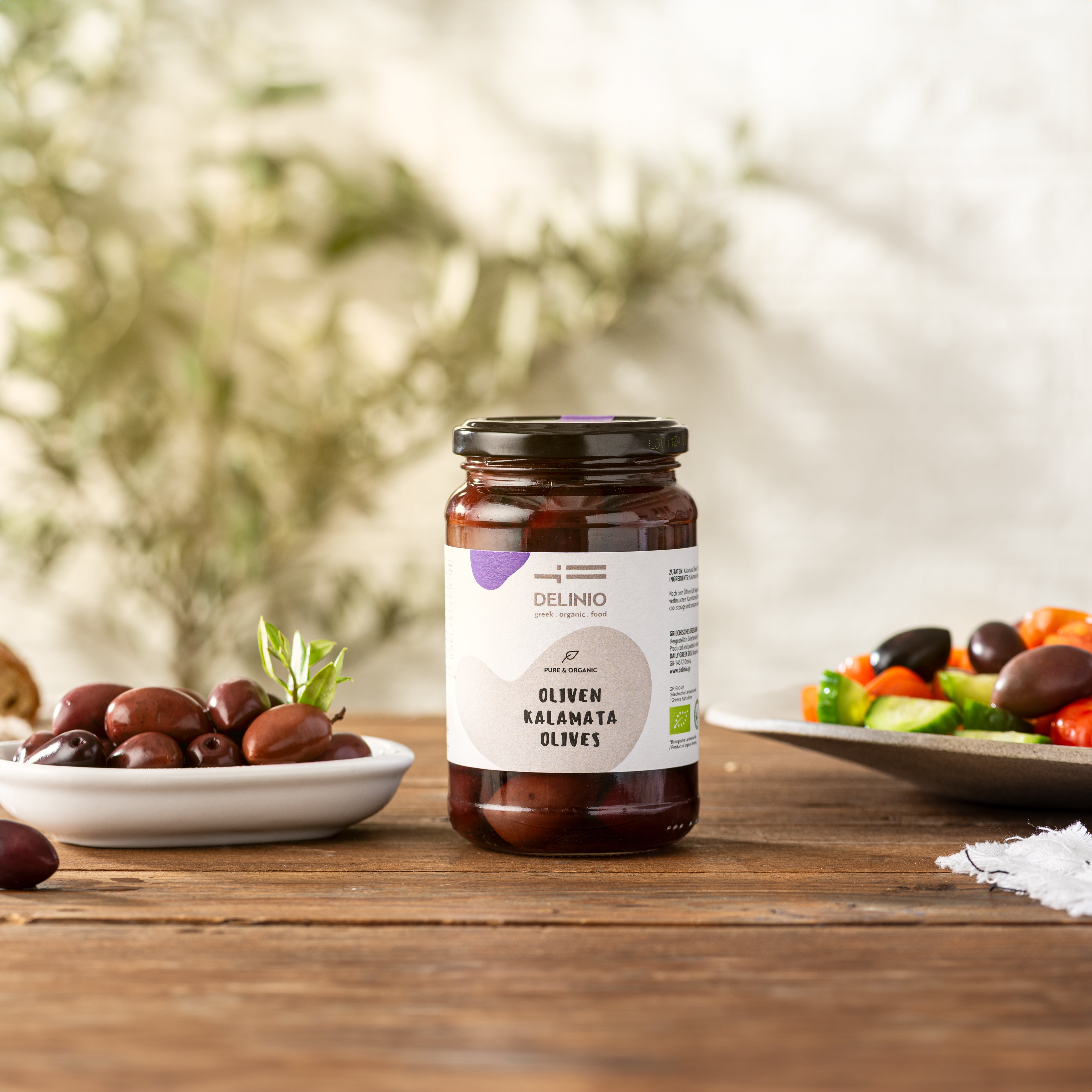 Kalamata Bio - Oliven, 370 gr Glas
