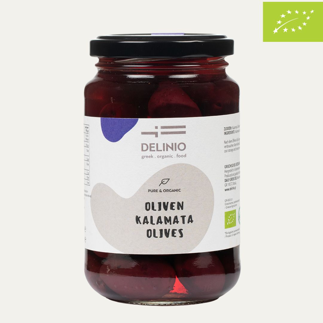 Kalamata Bio - Oliven, 370 gr Glas