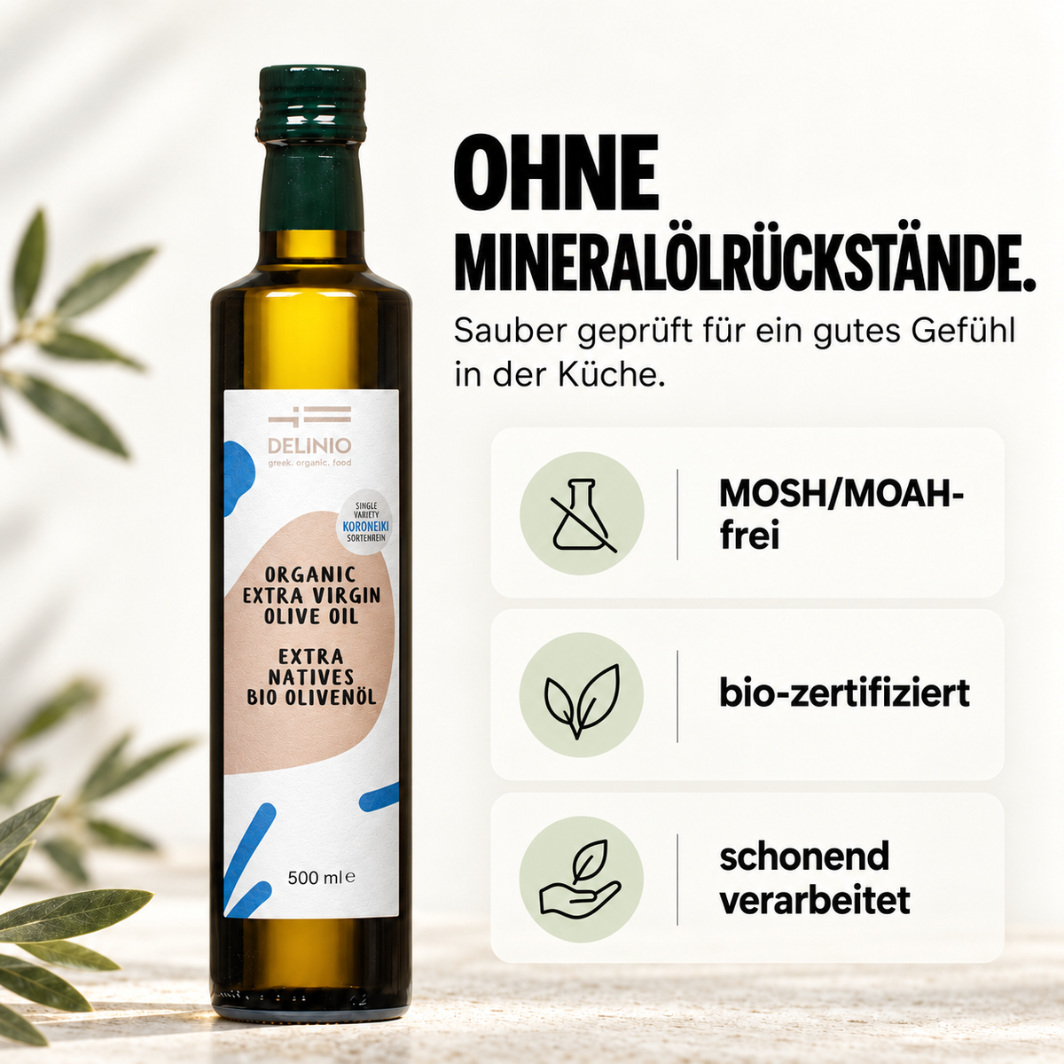 Extra Natives Bio Olivenöl, KORONEIKI, 3 L