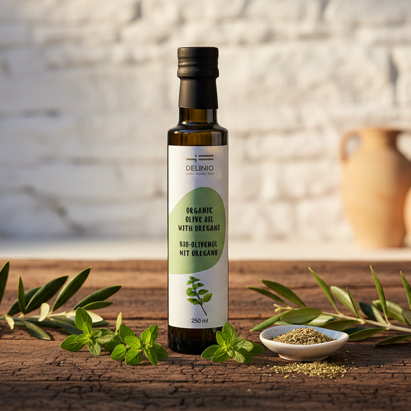 Bio Olivenöl mit Oregano, 250 ml